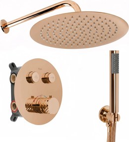 Inbouw regendoucheset Rea Lungo Diamond Copper + BOX