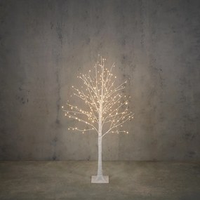 Kerst vloerlamp wit boom 120cm incl. LED met timer IP44 - Ki