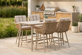 Tuinset 4 personen 180 cm Rope Zand/Beige Coco Alto/Sienta