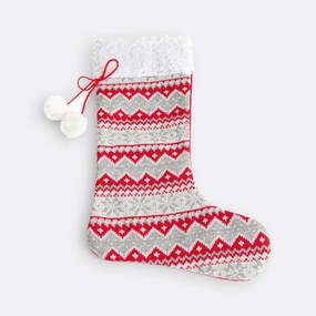 Decoratieve kerstsok met print, CASPAR
