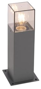 Moderne staande buitenlamp 30 cm donkergrijs IP44 - Denmark