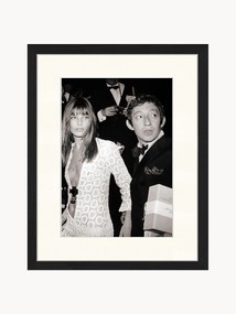 Ingelijste print Serge Gainsbourg & Jane Birkin