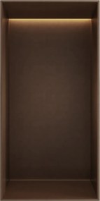 Hotbath &More frameless inbouwnis met verlichting 30x15x10cm tuscan bronze