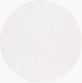 Rond handgeweven hoogpolig vloerkleed Laverne