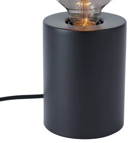 Moderne tafellamp zwart 13cm - Cylinder