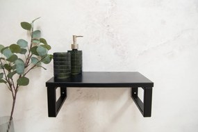 Saniclear Lovi zwarte plank 40cm voor waskom in het toilet