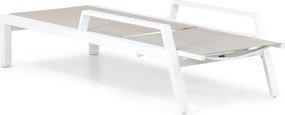 Lifestyle Garden Furniture Licata Ligbed Verstelbaar Aluminium/Textileen /Aluminium/textileen Wit