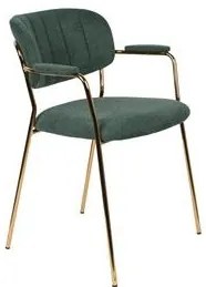 House of Rebels Eetkamerstoel - Roos - Goud/Donkergroen - House of Rebels