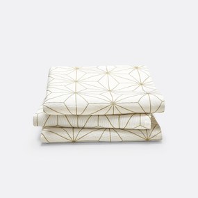 Set van 3 bedrukte servetten, Nordic Star