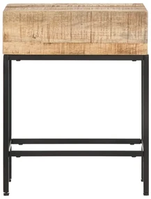 vidaXL Bijzettafel 40x30x50 cm massief ruw mangohout