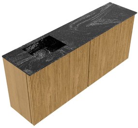 Mondiaz Joya DLux 100cm toiletmeubel oak met wastafel faye links zonder kraangat lava