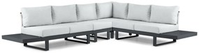 Hoek loungeset 6 personen Aluminium Grijs Lifestyle Garden Furniture Lorenzo