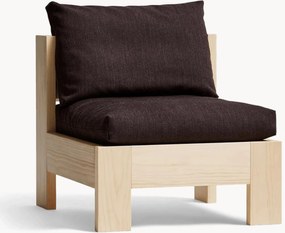 Loungefauteuil Icon van grenenhout met wollen kussen