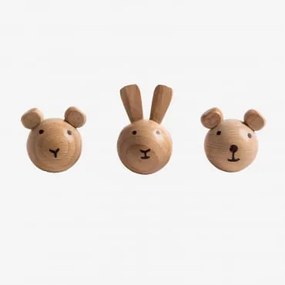 Set van 3 deurknoppen Ifans Kids Natuurlijk - Sklum
