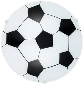Eglo -   Wandlamp  Junior Wit / Zwart  Glas