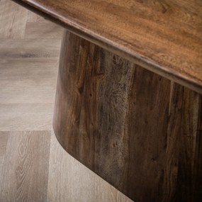 Ovale Eettafel Acaciahout 180cm - 180 X 90cm.