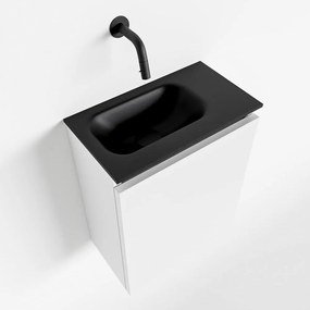 Mondiaz Ture 40cm toiletmeubel talc met wastafel urban links geen kraangat