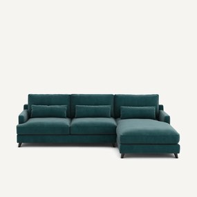 Hoekbank in fluweel, Alwine