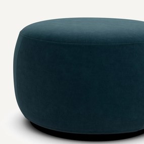 Poef XL in fluweel, Rosebury design E.Gallina
