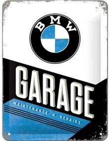 Metalen bord BMW - Garage, (15 x 20 cm)