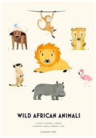 Ilustratie Wild African Animals, Erik Wintzell