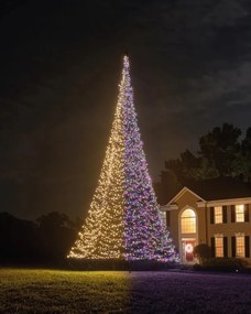 Fairybell Luminous Switch vlaggenmast kerstboom - 800 cm - 3000 ledlampjes - Exclusief vlaggenmast