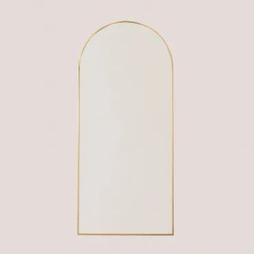 Wandspiegel In Metaal Belm Goud & 80 X 180 Cm - Sklum