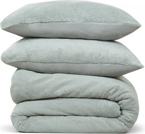 Dekbedovertrek Teddy Fleece – 100% zacht materiaal – 200×220 – jade