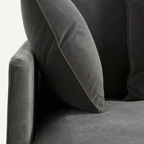 Longchair in fluweel, Lazare