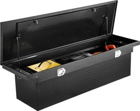 VEVOR Crossover Truck Gereedschapskist voor de laadruimte (1851 x 502 x 380 mm) Afsluitbare en waterdichte gereedschapskisten van aluminium Truckkist voor pick-ups Campertrailers Zwart