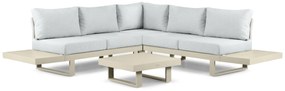 Hoek loungeset 5 personen Aluminium Taupe Lifestyle Garden Furniture Lorenzo