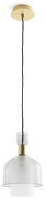 Hanglamp in glas en messingØ17,4 cm, Amoris