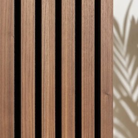AKU Paneel Akoestisch Vilt Walnoot 260x60x2,1cm - 260 cm x 60 cm x 2.1 cm | 10 kg | Paneli akoestische wandpanelen - AKU Wandpanelen