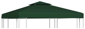 vidaXL Vervangend tentdoek prieel 310 g/m² 3x3 m groen