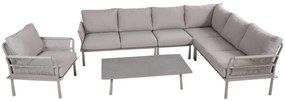 DATHO OUTDOOR Hoek Loungeset - Trino - Aluminium - Datho Outdoor - Beige