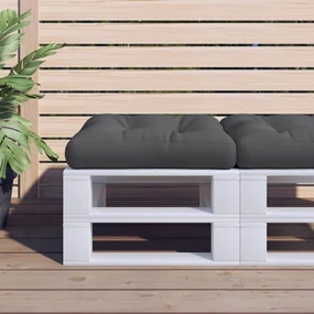 vidaXL Bankkussen pallet 58x58x10 cm zwart