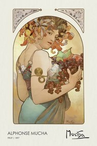 Kunstreproductie Fruit (1897), Alfons Mucha