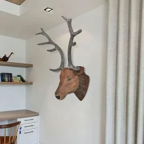 vidaXL Muurdecoratie hert