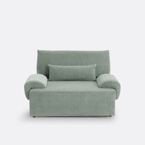 2-zits corduroy slaapbank met koffer, MAONA