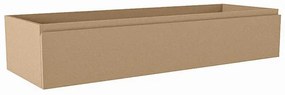 Mondiaz FOGE wastafelonderkast - 130x45x25cm - 1 lade - uitsparing links en rechts - softclose - Oro M44115Oro