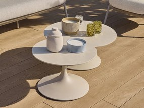 Loungetafel SUNS | Rond | Tuintafel Sintered stone | Ø80cm | Kees Smit Tuinmeubelen