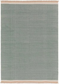 Handgeweven wollen vloerkleed Karla