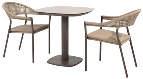 Taste by 4 Seasons stapelbare Sienna tuinstoel terre Tuinstoel   bruin weerbestendig