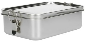 Lunchbox met siliconen ring, RVS, 1400 ml