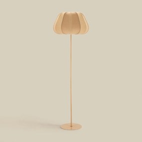 Vloerlamp Met Stoffen Kap Beige