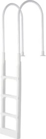 VEVOR zwembadladder, 4-trede trap met dubbele leuningen, zwembadinstap, draagvermogen van 136 kg, voor 122-137 cm ingebouwde en bovengrondse zwembaden op elk terras, zowel binnen als buiten
