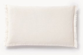 Linnen kussenhoes Luana met franjes