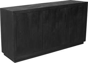 Starfurn Brussel Robuust Dressoir Zwart Hout 150 Cm - 150x45x80cm.