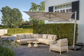 4 Seasons Outdoor Mykonos chaise loungebank Loungebank   beige weerbestendig