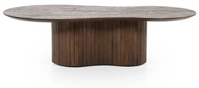 Eleonora Jordy Bruine Salontafel Organische Vorm - 130 X 70cm.
